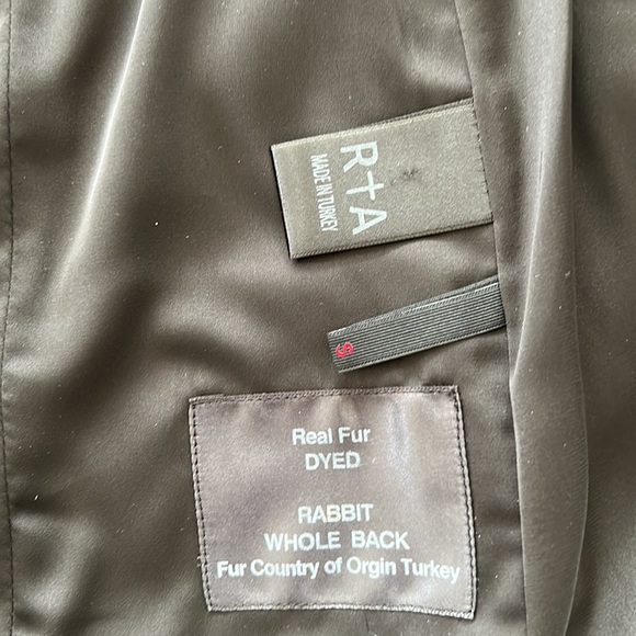 RtA | Jackets & Coats | Rta Rabbit Vest With Pockets And Side Fringe ...